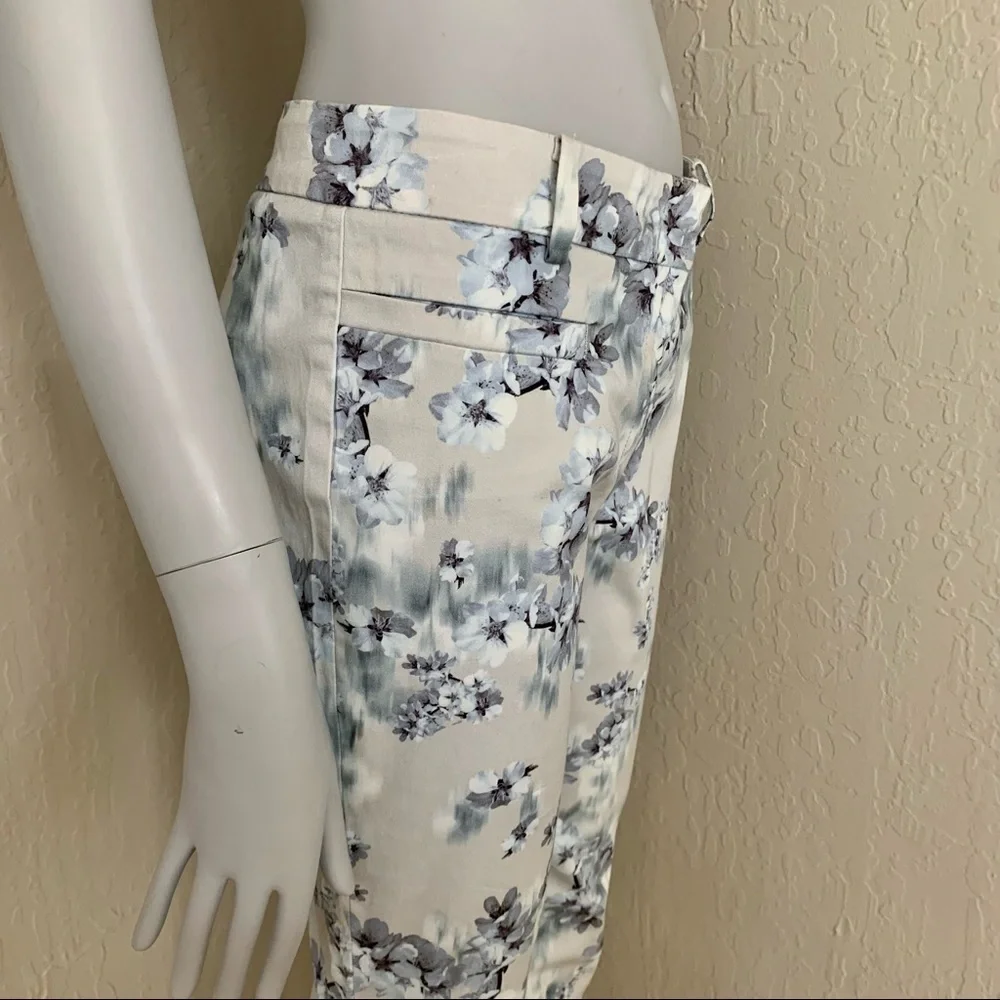 CAMBIO Renira Slim Fit Floral Mid-Rise Ankle Jeans - Picture 8 of 16